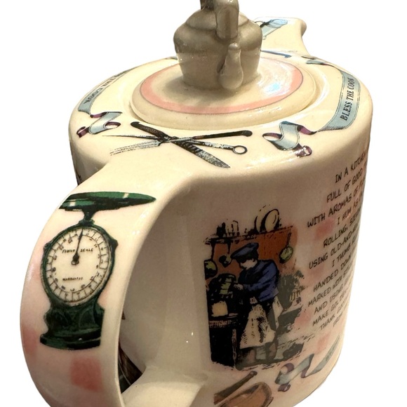 Paul Cardew Bless the Cook crramic tea pot england C2008 - Picture 2 of 8